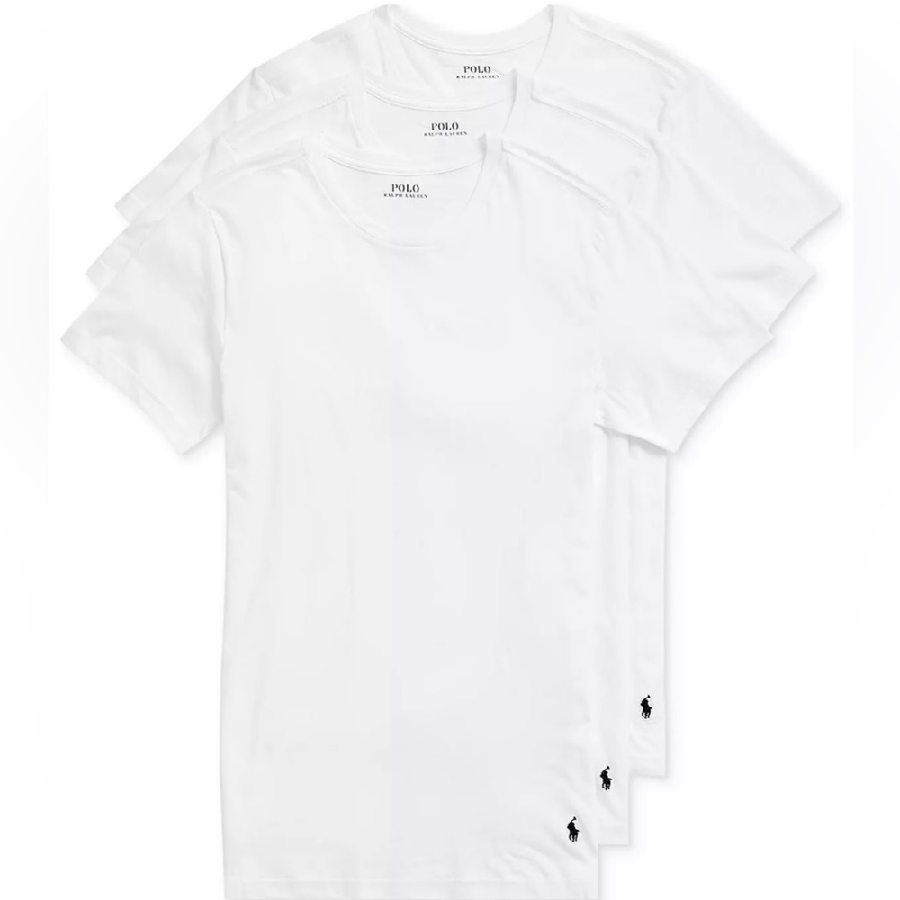 Polo Ralph Lauren Slim Fit Men’s Cotton Crewneck undershirts Size;S 3-Pack